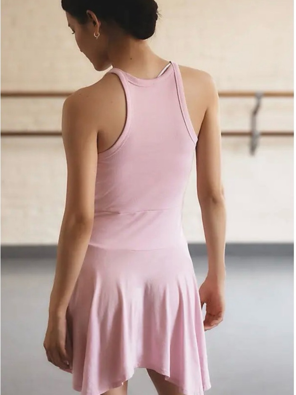 Anthropologie Daily Practice Half Pipe Mini Dress Pink Size S - Picture 2 of 10